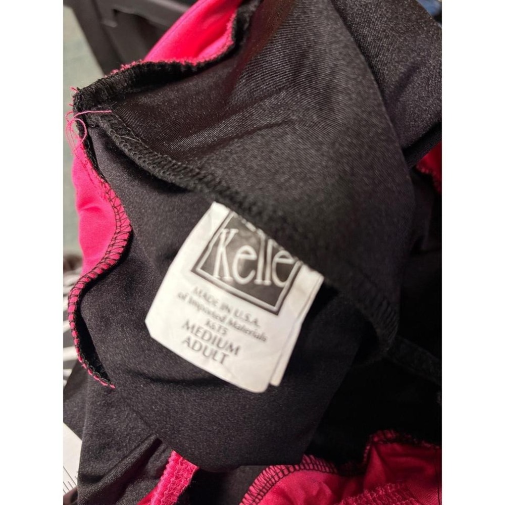 Y2K Kelle Womens Black Hot Pink Bow Halter Corset Top Medium #2 - Picture 3 of 4